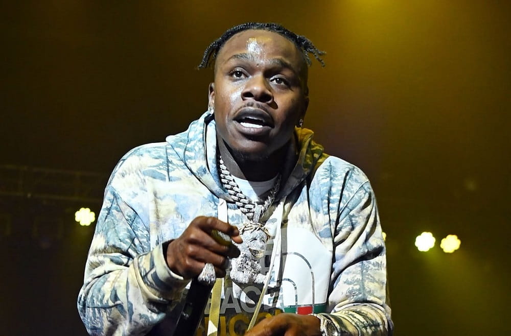 DaBaby performs onstage during "Rolling Loud Presents: DaBaby Live Show Killa" tour at Coca-Cola Roxy on December 04, 2021 in Atlanta, Georgia.