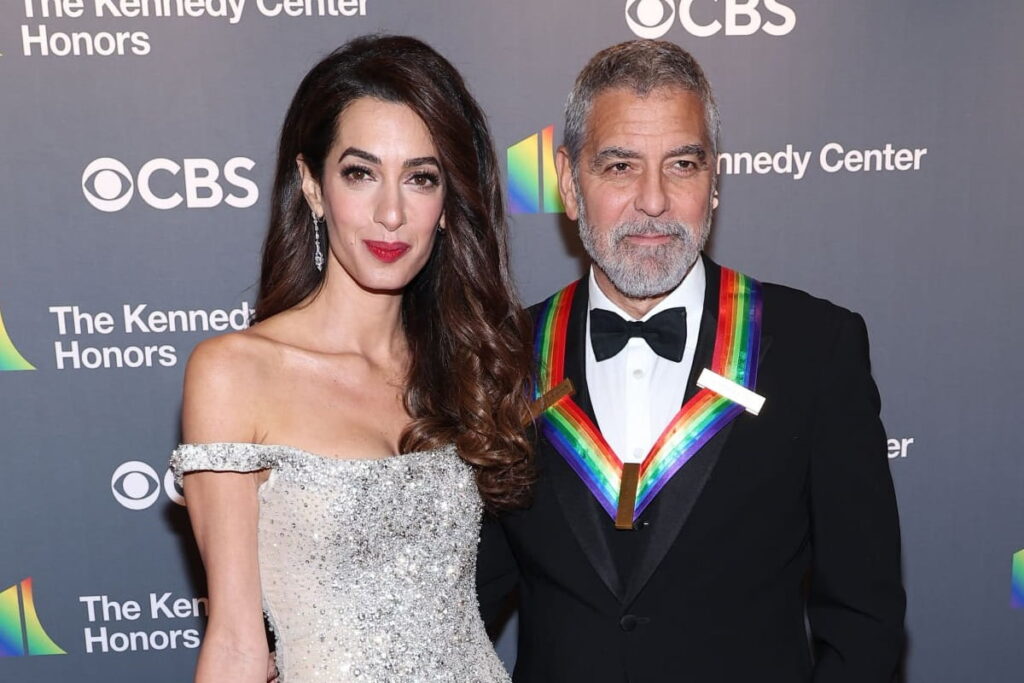 George Clooney and Amal Clooney attend the 45th Kennedy Center Honors ceremony.