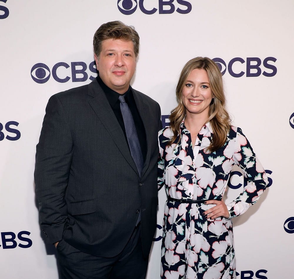 Lance Barber and Zoe Perry attend the 2017 CBS Upfront at The Plaza Hotel.