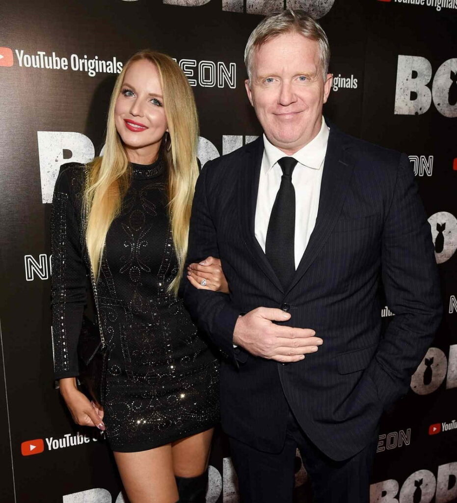 Anthony Michael Hall and his wife, Lucia Oskerova