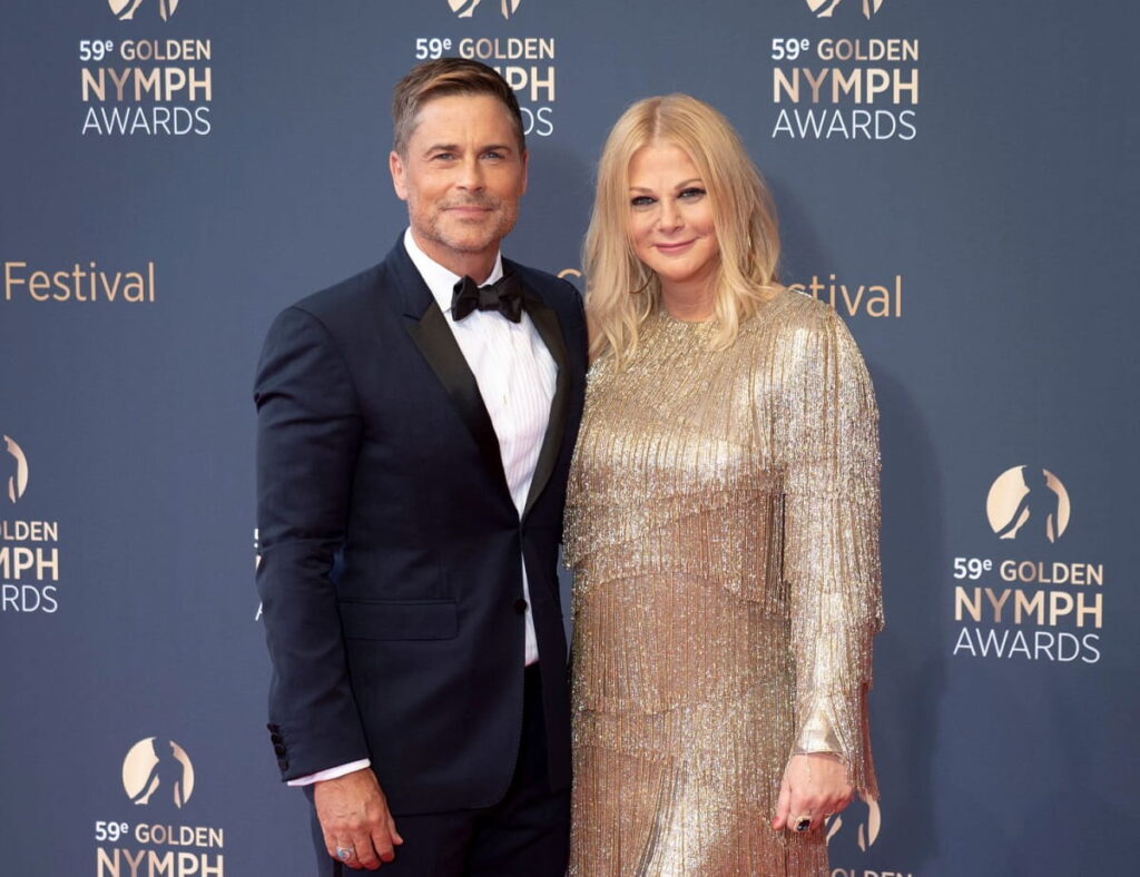 Rob Lowe and his wife Sheryl Berkoff attend the closing ceremony of the 59th Monte Carlo TV Festival.